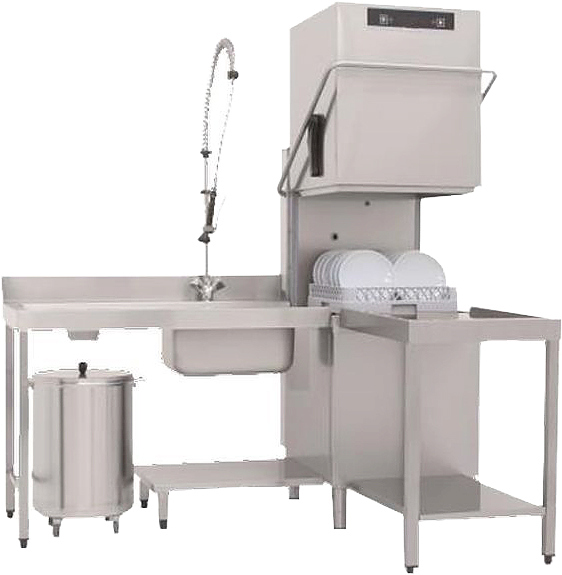 Машина посудомоечная купольного типа Apach Chef Line LHTT50 RP DD ROSM