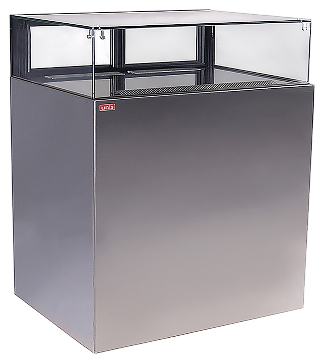 Витрина кондитерская UNIS Cube Jewelry 1000 жемчужно-белая